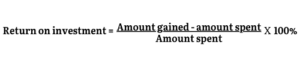 ROI formula